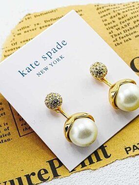 Kate Spade Pearl Pendant Stud Earrings